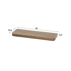 Fraaai - Marino wandplank - 60 cm - acaciahout - bruin