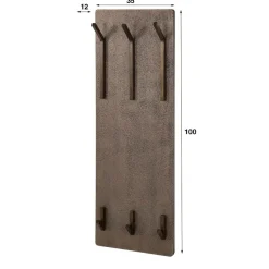 Fraaai - Nowi kapstok 2x3 haken hoog - brons antiek