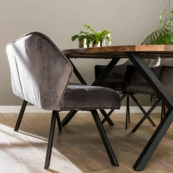 Fraaai - Ramon eetkamerbank 180 cm velvet antraciet