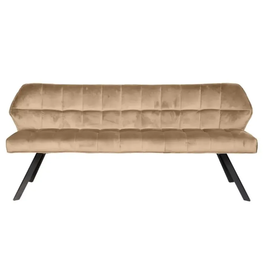 Eetkamerbanken-Fraaai - Ramon eetkamerbank 180 cm velvet champagne