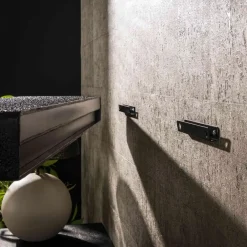 Fraaai - Sani wandplank - 100 cm - metallic - zwart
