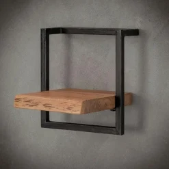 Wandplanken-Fraaai - Woody metaal wandplank 30 cm