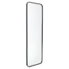 Fragix Boston passpiegel rechthoekig - Zwart - Metaal - 130x40cm - Industrieel