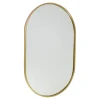 Fragix Boston Spiegel Ovaal - Goud - Metaal - 80x50
