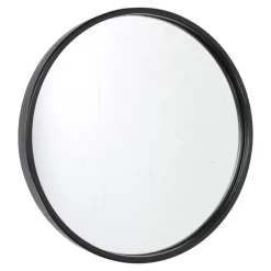 Spiegels-Fragix Boston wandspiegel rond - Zwart - Metaal - Ø35cm - Industrieel