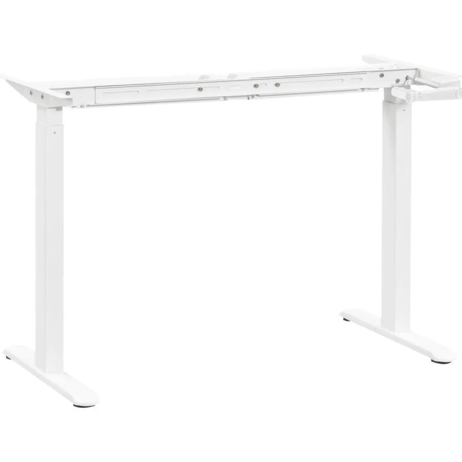 Homeworx Frame zit/sta bureau handmatig verstelbaar - wit