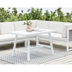 Beliani FRATTE - Tuintafel - Wit - Aluminium