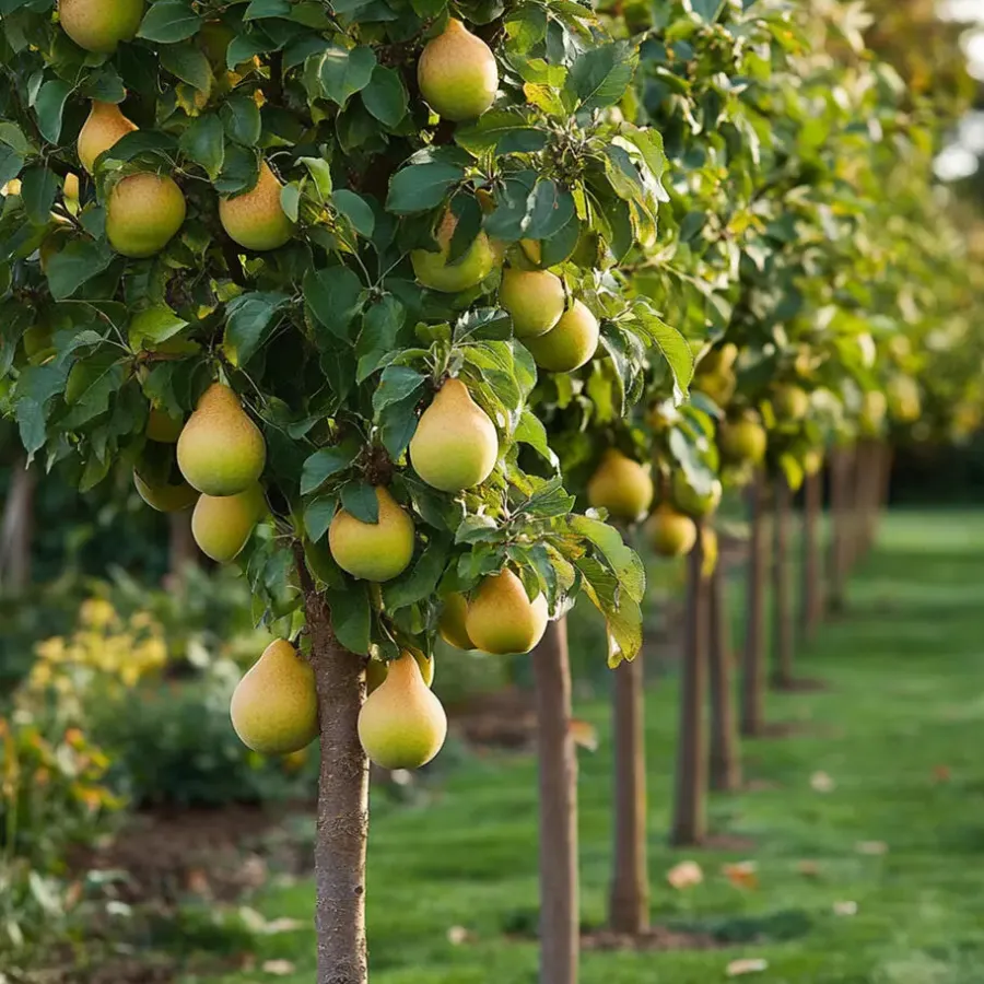 Plant in a Box Fruitzuilen - Set van 3 - Apple, pear - Hoogte 60-70cm - ⌀9cm