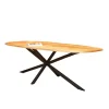 Industriële Eettafels-Furndea Eettafel Eleanor Deens ovaal naturel 200x100x76cm