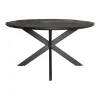 Furndea Eettafel Orianna rond - zwart 150cm