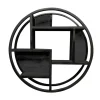 Wandrekken-Furndea Orianna wandrek industrieel rond zwart - 16x75⌀cm