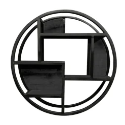 Wandrekken-Furndea Orianna wandrek industrieel rond zwart - 16x75⌀cm