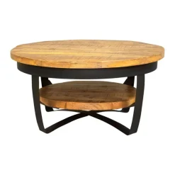 Furndea Salontafel Emmy industrieel 90x90x43cm