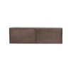 Tv Meubels-Furndea Zwevend Tv meubel Melanie Walnoot 120x35x30cm
