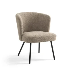 Fauteuils-Furnihaus Fauteuil Cindy Boucle Taupe Stof