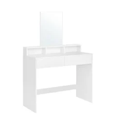 Furnihaus Kaptafel met rechthoekige spiegel en 2 lades, cosmetische tafel