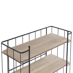 Trolleys-Beliani GABBS - Keukentrolley - Lichte houtkleur - Metaal