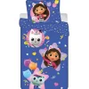 Kinderdekbedovertrekken-Gabby's Poppenhuis Dekbedovertrek Pandy & Mercat - 140 x 200 cm - Polyester