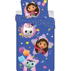 Kinderdekbedovertrekken-Gabby's Poppenhuis Dekbedovertrek Pandy & Mercat - 140 x 200 cm - Polyester