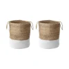 Beliani GAJAR - Manden set van 2 - Beige/Wit - Jute