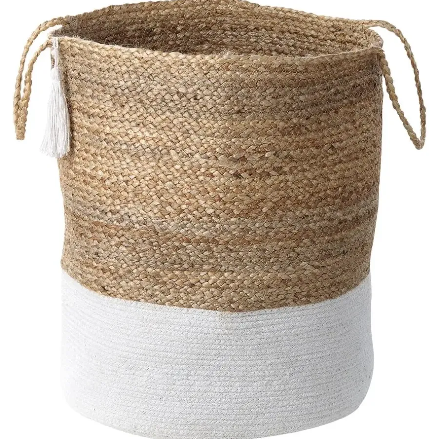 Beliani GAJAR - Manden set van 2 - Beige/Wit - Jute
