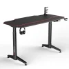 IVOL Gaming bureau zwart/rood - Elektrisch verstelbaar - 140x66 cm
