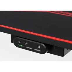 IVOL Gaming bureau zwart/rood - Elektrisch verstelbaar - 140x66 cm