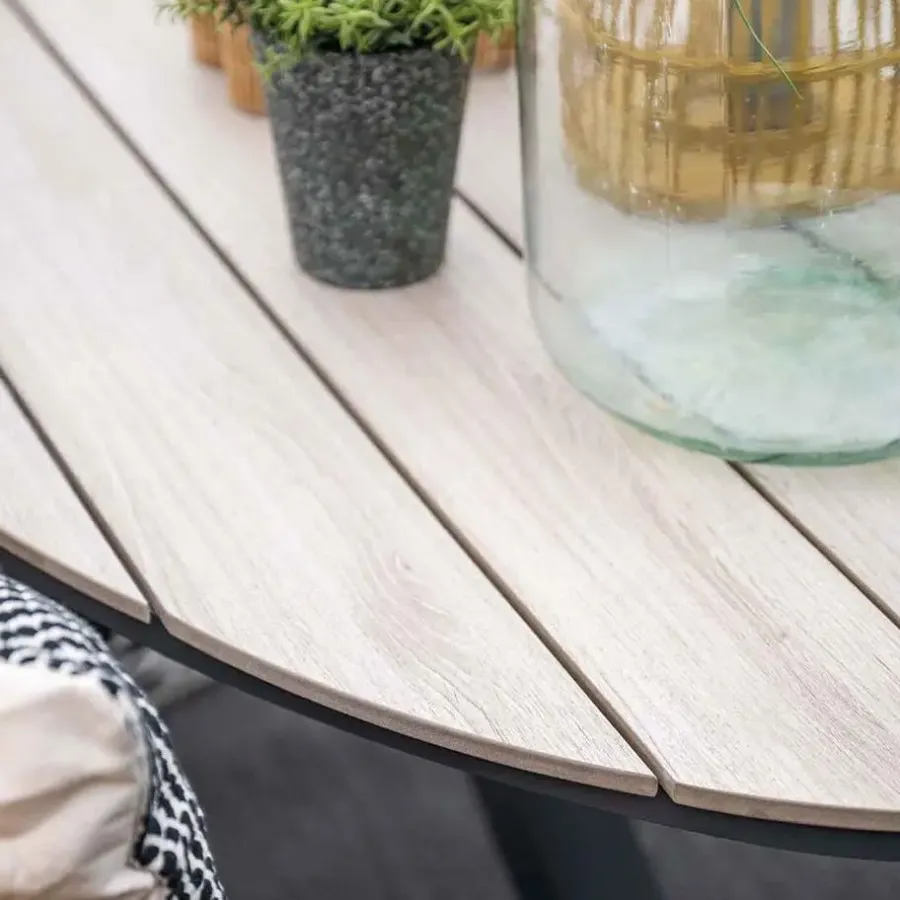 Garden Impressions Aleria - Tulli tuinset 5-delig taupe 180x115 cm