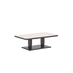 Tuintafels-Garden Impressions Brugge verstelb. loungetafel 150x87 - donker grijs