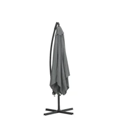 Parasols-Garden Impressions Corfu parasol 250x250 - donker grijs - licht grijs