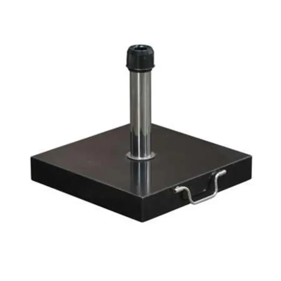 Parasolvoeten-Garden Impressions Cosmo granieten voet 60K - black polished