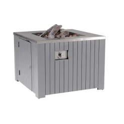 Cozy Living Garden Impressions gas vuurtafel Faro 80x80 - licht grijs