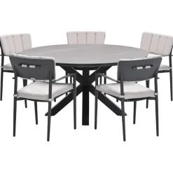 Garden Impressions Dane tuinset 6-delig - Duuk tuintafel Ø150 cm