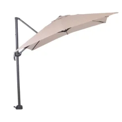 Garden Impressions Hawaii zweefparasol S 250x250 - d. grijs - ecru