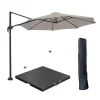 Parasols-Garden Impressions Hawaii parasol S Ø300 zand + 80kg voet en hoes