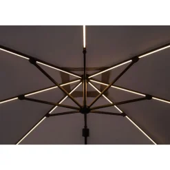 Parasols-Garden Impressions Hawaii zweefparasol Lumen LED 300x300 cm - zand