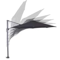 Garden Impressions Hawaii zweefparasol S Ø300 cm zwart