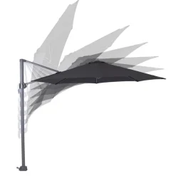 Garden Impressions Hawaii zweefparasol S Ø300 cm zwart