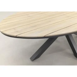 Tuinsets-Garden Impressions Jasmine - Black/Edison 220x115 cm. - ovale tuinset