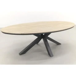 Tuinsets-Garden Impressions Jasmine - Black/Edison 220x115 cm. - ovale tuinset