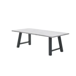 Tuintafels-Garden Impressions Leuven tuintafel 220 x 100 cm - donker grijs