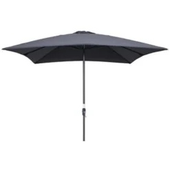 Parasols-Garden Impressions Lotus parasol 250x250 - donker grijs