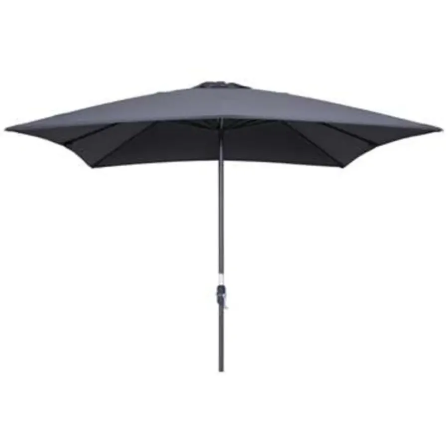 Parasols-Garden Impressions Lotus parasol 250x250 - donker grijs