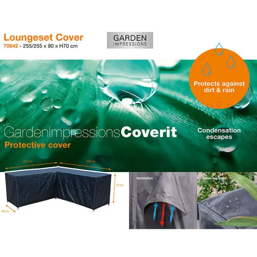 Garden Impressions Lounge hoesset L 255/255x90xH70 cm
