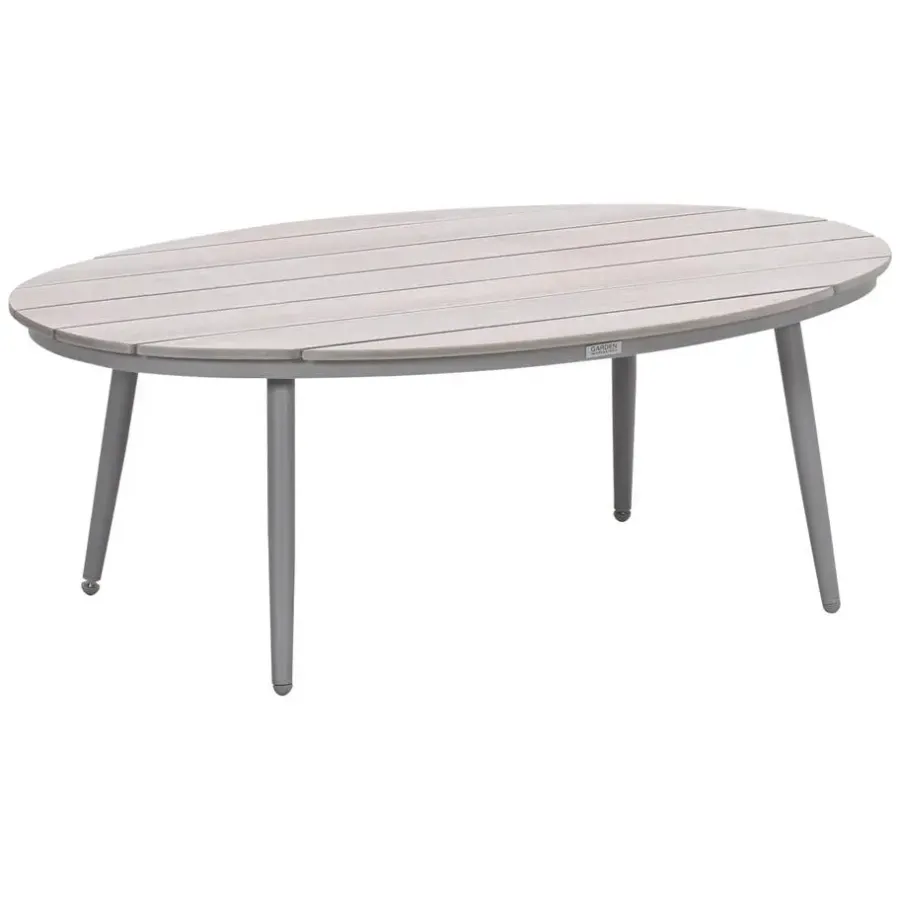 Garden Impressions Lucas bijzettafel ovaal 120 x 75 x 45 cm - taupe