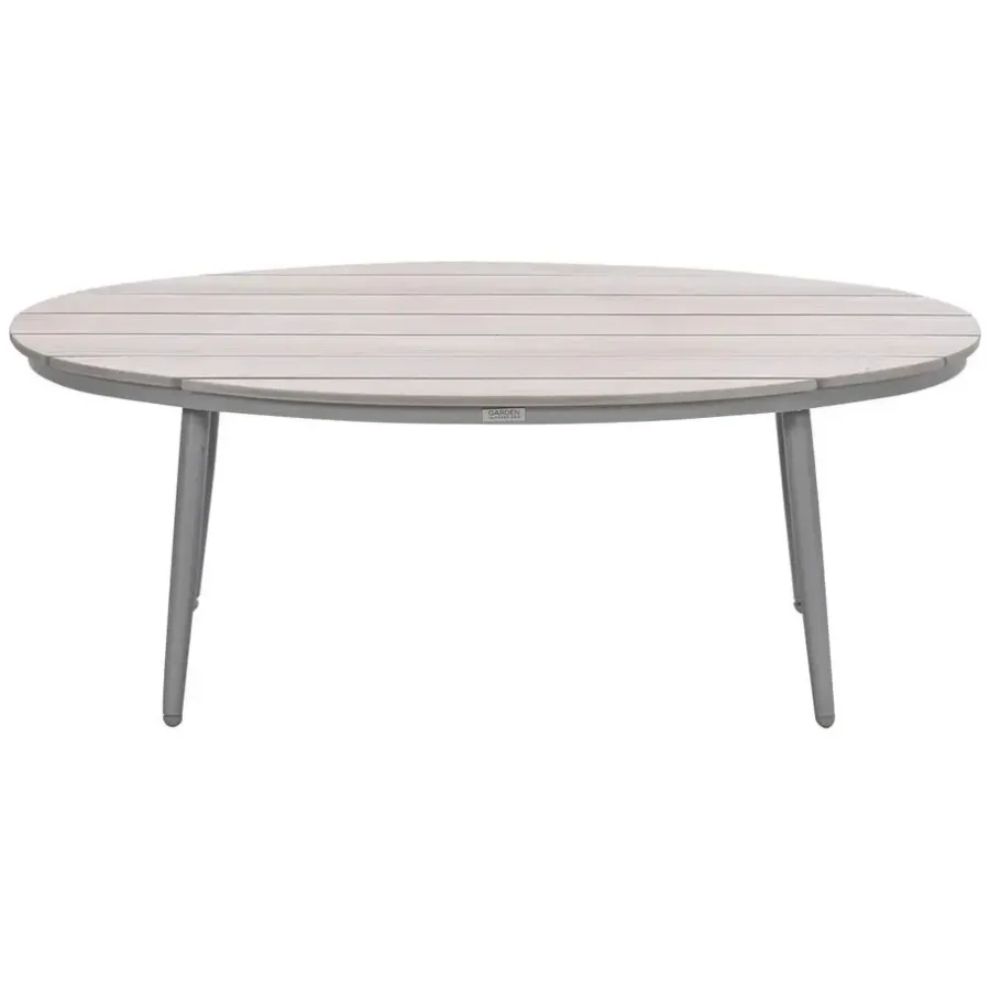 Garden Impressions Lucas bijzettafel ovaal 120 x 75 x 45 cm - taupe