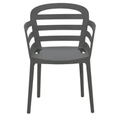 Tuinstoelen-Garden Impressions Mira tuinstoel - donker grijs