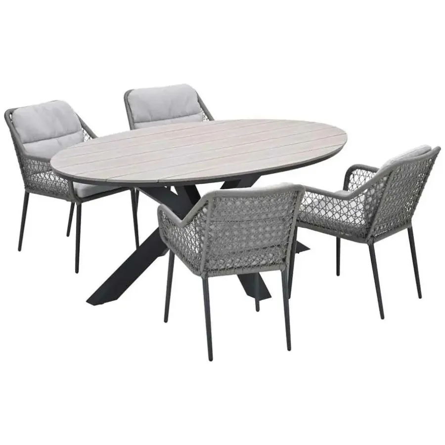Garden Impressions Pemba - Tulli tuinset 5-delig 180x115 cm