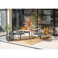 Tuintafels-Garden Impressions Penedo tuintafel 160x90 cm - light teak vironwood