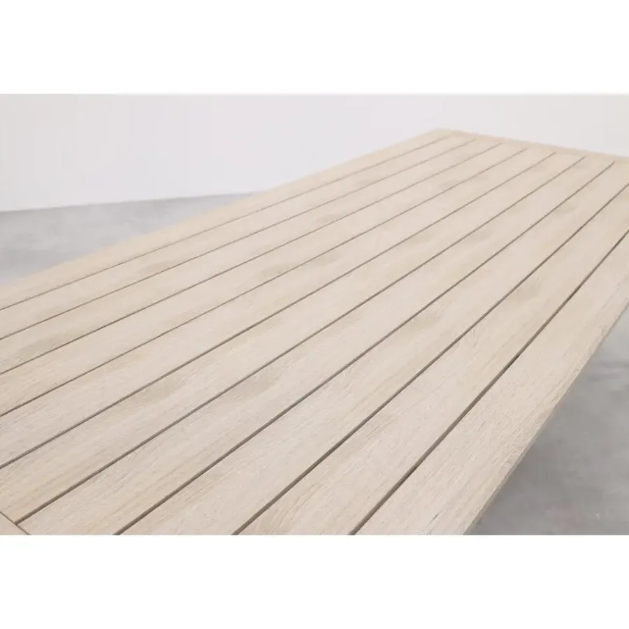 Tuintafels-Garden Impressions Penedo tuintafel 230x100 cm - light teak vironwood